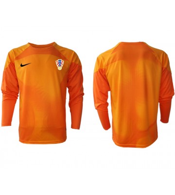 Maillot de foot Croatie Gardien de but Extérieur Monde 2022 Manche Longue